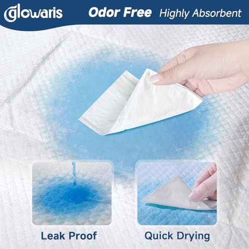 Paquete de 50 almohadillas desechables XXL de 30” x 36”, súper absorbentes, a prueba de fugas y de secado rápido, para bebés, cachorros y adultos. - imagen 4