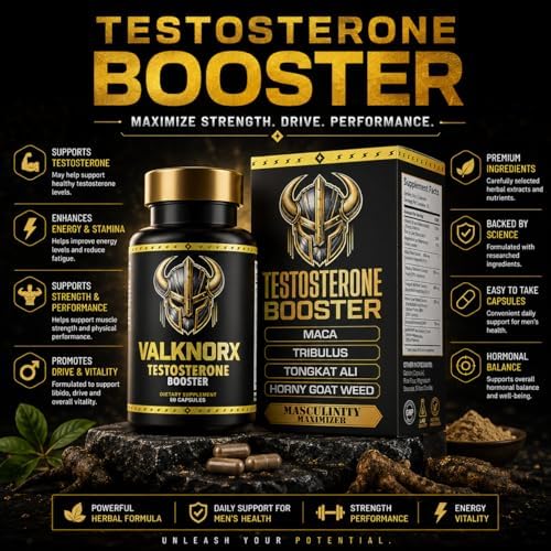 Suplemento de Testosterona VALKNORX para Hombres Primal Viking (Pruebas de Terceros) - Maca, Hierba de Cabra, Tongkat Ali, Tribulus - Aumenta Libido - imagen 2