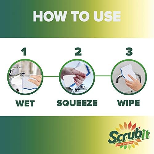 Paquete de 25 Esponjas de Borrado Extra Duraderas SCRUBIT - Limpiador para Cocina, Baño, Pisos y Paredes - Esponjas Mágicas de Melamina - Borradores - imagen 4