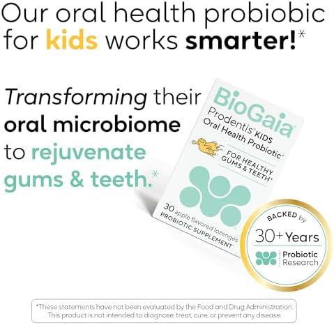 BioGaia Prodentis Kids | Probióticos Dentales para Niños | Promueve la Salud Oral y Digestiva | 30 Pastillas de Manzana | 1 Paquete - imagen 4
