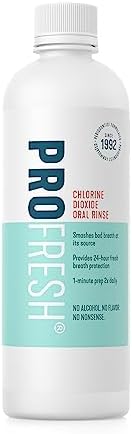 Enjuague Bucal ProFresh, 16.9 Onzas, Suministro para 2 Semanas, Incluye Paquete de Preparación, Sin Alcohol, Sin Sabor, Combate el Mal Aliento - imagen 2