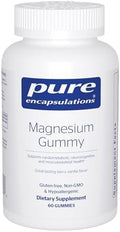 Gomitas de Magnesio Pure Encapsulations - Citrato de Magnesio - Apoya la Salud Cardiaca y Relajación - Veganas y <0.5g de Azúcar por Goma - 60 Gomitas - imagen 1
