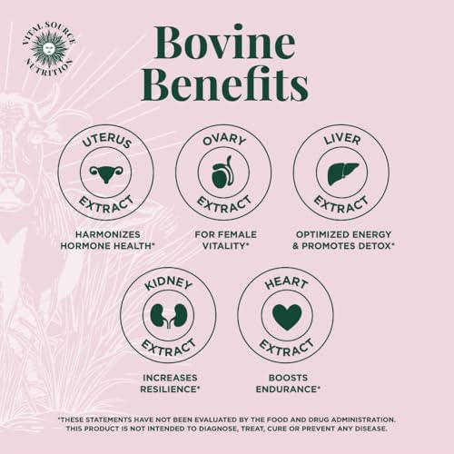Vital Source Nutrition - Cápsulas BiFi - Mezcla Primal de Órganos de Res - Suplementos Ancestrales Premium para Mujeres - Apoya la Salud Hormonal, - imagen 3