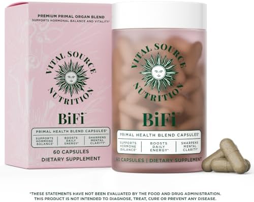 Vital Source Nutrition - Cápsulas BiFi - Mezcla Primal de Órganos de Res - Suplementos Ancestrales Premium para Mujeres - Apoya la Salud Hormonal, - imagen 5