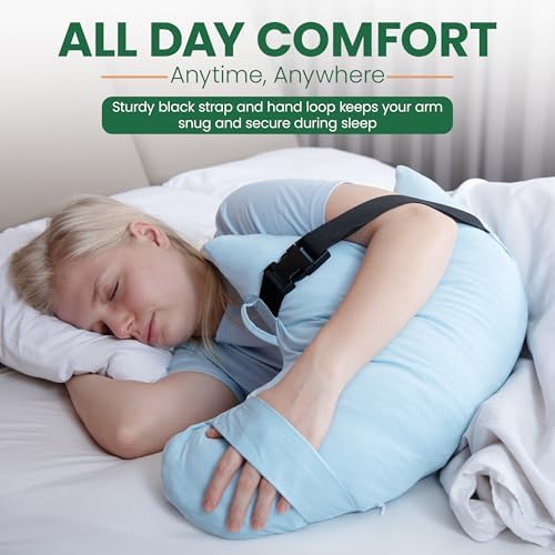Almohada para Postoperatorio de Hombro Allersoft | Alivio para Dolor de Hombro o Hombro Congelado | Tela Fresca que Reduce Sudoración - imagen 4