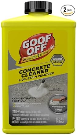 Desengrasante Goof Off FG820 de NATIONAL MFG/SPECTRUM BRANDS HHI, 32 oz, elimina aceite incrustado en concreto, fácil de usar, paquete de 2 - imagen 1