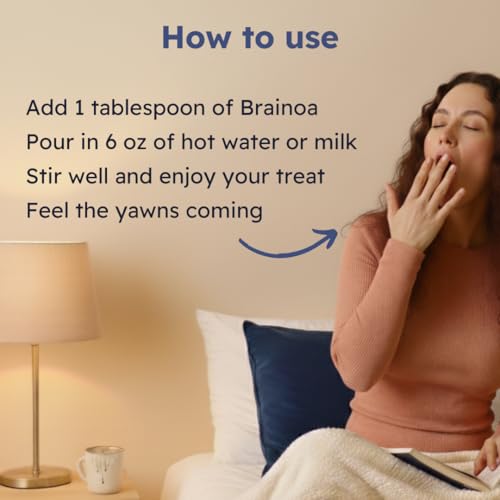 Cocoa para Dormir Brainoa para Amantes del Chocolate – Con Magnesio Glicinato, Ashwagandha, Hongo Reishi y L-Theanina – Bebida para Dormir Sin - imagen 8