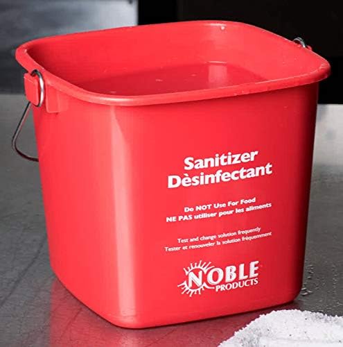 Cubeta Desinfectante Noble Products Pequeña Roja - Paila de Limpieza de 3 Cuartos - Set de 3 Contenedores Cuadrados de Plástico - imagen 3
