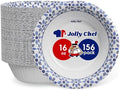 Tazones de Papel JOLLY CHEF de 16 oz, 156 Piezas, Desechables Resistentes a la Humedad, Ideal para Cenas o Acción de Gracias - imagen 1