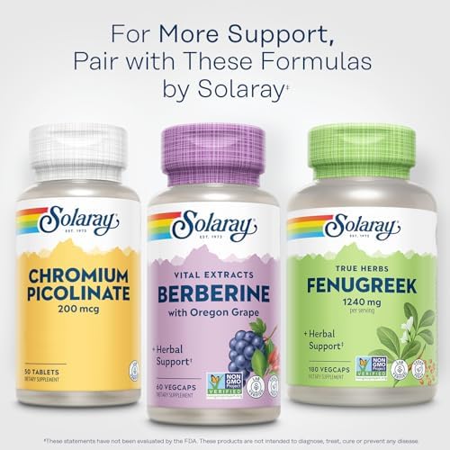 SOLARAY Berberina 250mg - Suplemento de Berberina para un Estilo de Vida Saludable y Activo - Con HCl de Berberina de Berberis Indica y Uva de Oregón - imagen 6