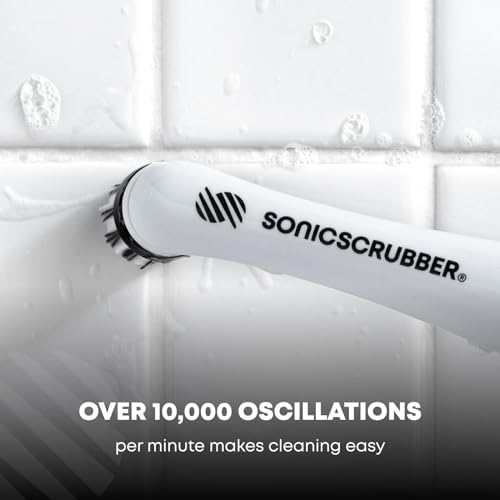 Cepillo Limpiador Eléctrico SonicScrubber - Cepillo Giratorio para Hogar, Cocina y Baño - Limpiador de Lechada y Moho (Sistema de Lavado) - imagen 3
