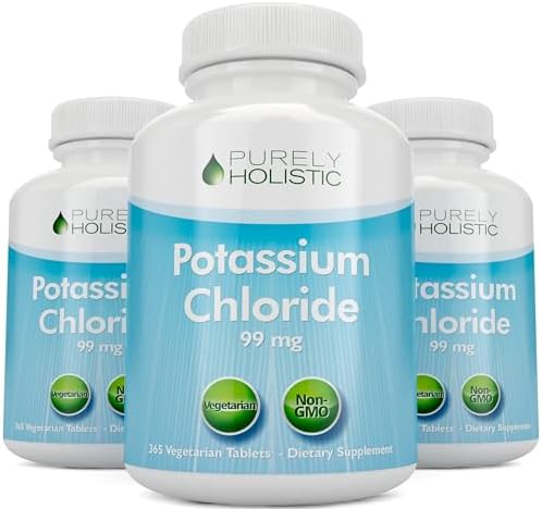 Suplemento de Cloruro de Potasio | Suministro para 1 Año | Apoyo a la Salud Cardiaca y Circulatoria | 99mg de Potasio por Porción para Equilibrio de - imagen 5