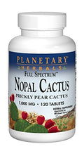 Planetary Herbals Nopal Cactus Espectro Completo, 1000 mg con Hoja de Tuna - 120 Tabletas - imagen 1