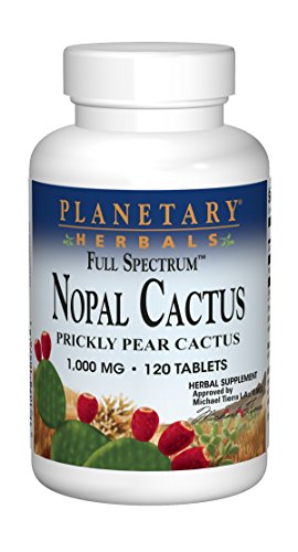 Planetary Herbals Nopal Cactus Espectro Completo, 1000 mg con Hoja de Tuna - 120 Tabletas - imagen 2