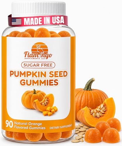 Gomitas de Aceite de Semilla de Calabaza Sin Azúcar - Suplemento Vegano para Crecimiento del Cabello, Apoyo a la Vejiga y Piel Joven - 90 Unidades - imagen 1