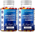 Gomitas Probióticas Sin Azúcar Vitamatic para Hombres y Mujeres – 5 Mil Millones de CFUs - 60 Gomitas por Botella | Paquete de 2 (120 Gomitas) Apoyo - imagen 1