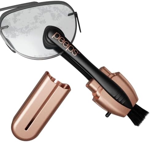 Limpiador de Lentes Peeps - para Gafas, Lentes de Lectura y Más - Limpiador con Tecnología de Microfibra de Carbono - Oro Rosa Electrochapado - 1 - imagen 1