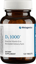 Metagenics Vitamina D3 1000 IU - Suplemento para Huesos Saludables, Salud Cardiovascular y Soporte Inmunológico - 120 Cápsulas - imagen 1