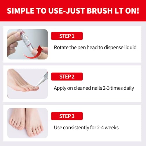 Tratamiento para Hongos en Uñas con Puntero Extra Fuerte, Reparador de Uñas Dañadas, Amarillas y Encarnadas, con Aceite de Árbol de Té, 3 Plumas - imagen 5