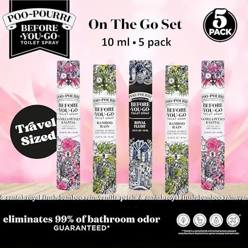 Poo-Pourri Spray para el Baño Antes de Ir, Tamaño de Viaje 10 mL, Paquete de 5 - imagen 2