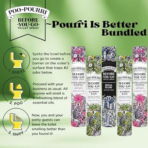 Poo-Pourri Spray para el Baño Antes de Ir, Tamaño de Viaje 10 mL, Paquete de 5 - imagen 3
