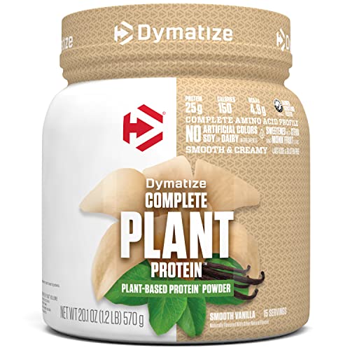 Proteína Vegetal Dymatize Vegan, Vainilla Suave, 25g de Proteína, 4.8g de BCAAs, Perfil Completo de Aminoácidos, 15 Porciones - imagen 4