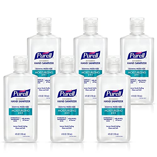 Gel Antibacterial Hidratante 2 en 1 Purell, Botella Portátil de 4 oz con Tapita (Paquete de 6) - 3498-04-EC - imagen 5