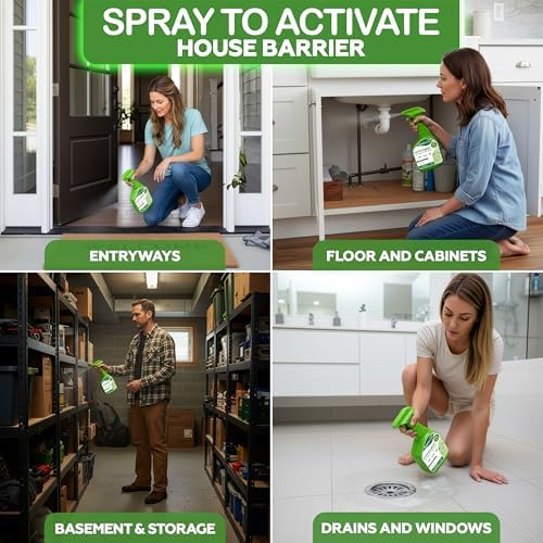 Spray de Aceite de Menta GoneNaturally para Insectos – Repelente Extra Fuerte para el Hogar – Mata y Repela Hormigas, Cucarachas, Arañas y Más – - imagen 5