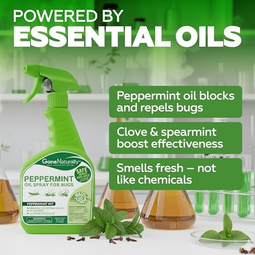 Spray de Aceite de Menta GoneNaturally para Insectos – Repelente Extra Fuerte para el Hogar – Mata y Repela Hormigas, Cucarachas, Arañas y Más – - imagen 6