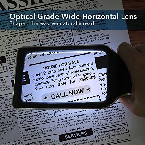 Lupa Magnipros Patente 3X Grande con Luz | 3 Modos de Luz de Color | Lente Antirreflejo y LEDs Regulables | Ideal para Leer y Inspección - Perfecta - imagen 3