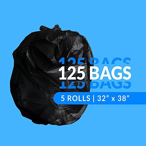 Bolsas de Basura Reli. SuperValue de 33 Galones | Paquete de 125 | Hechas en EE. UU. | Resistente | Bolsas Negras Multiusos - imagen 2