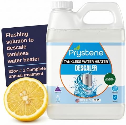 Desincrustante para Calentadores de Agua Sin Tanque Prystene — Solución Líquida de 32 oz para Desincrustar y Limpiar — Elimina Sarro, Restaura - imagen 2