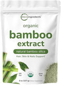 Polvo de Extracto de Bambú Orgánico Micro Ingredients, 8oz (378 Porciones) | Suplementos de Sílice y Minerales de Planta de Bambú | Extracto Natural - imagen 1