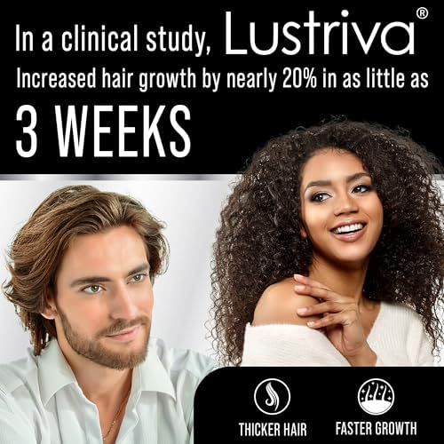 Suplemento para el Crecimiento del Cabello Lustriva - Comprobado Clínicamente en Estudio Doble Ciego. Para Hombres y Mujeres. Enriquecido con Biotina - imagen 3