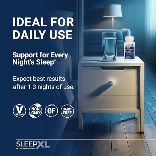 Suplemento para Dormir SleepXL - Fórmula No Adictiva para Dormir Más Rápido y Mejor - 5 Ingredientes Clave: Melatonina, L-Teanina, Manzanilla, - imagen 5