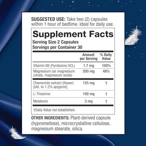 Suplemento para Dormir SleepXL - Fórmula No Adictiva para Dormir Más Rápido y Mejor - 5 Ingredientes Clave: Melatonina, L-Teanina, Manzanilla, - imagen 6