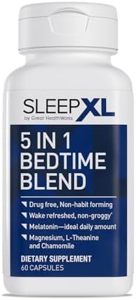 Suplemento para Dormir SleepXL - Fórmula No Adictiva para Dormir Más Rápido y Mejor - 5 Ingredientes Clave: Melatonina, L-Teanina, Manzanilla, - imagen 7