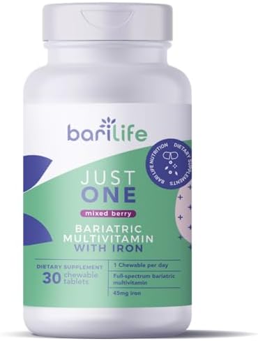 Bari Life Just One Chewable: Multivitamínico y Hierro Bariátrico, Toma Diaria - imagen 1