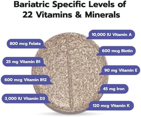 Bari Life Just One Chewable: Multivitamínico y Hierro Bariátrico, Toma Diaria - imagen 3