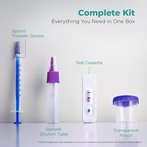 Kit de Prueba de Fertilidad Wiggle Wise para Hombres – Análisis de Semen en Casa – Mide el Conteo de Espermatozoides Normal o Bajo – Rápido, Privado - imagen 3