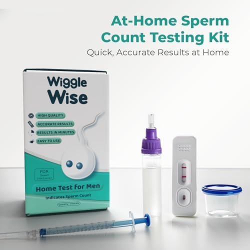 Kit de Prueba de Fertilidad Wiggle Wise para Hombres – Análisis de Semen en Casa – Mide el Conteo de Espermatozoides Normal o Bajo – Rápido, Privado - imagen 6