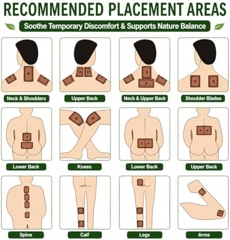 Parche de Moxibustión TAI REN YI 100 Piezas - Autocalentable para Cuello, Hombros, Espalda y Rodillas - Alivio y Relajación para Músculos Cansados - imagen 6