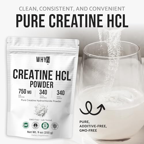 Creatina HCL en Polvo Sin Sabor - Suplemento para Hombres y Mujeres, 9 oz (255 g) - Apoya Fuerza Muscular, Energía y Hidratación Celular - imagen 5