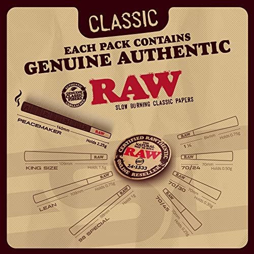 Conos RAW Peacemaker Clásicos | Paquete de 54 | Más grandes que el tamaño King - 100% Naturales, Veganos y Pre-enrollados para tu comodidad - imagen 5