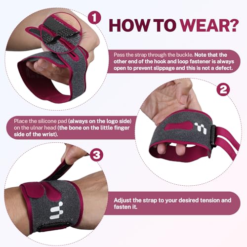 Férula Ultra Delgada Fitomo para Lesiones de TFCC con Almohadillas 3D, Soporte para Muñeca Ulnar, Ajustable para Deportes, 1 Paquete - imagen 5