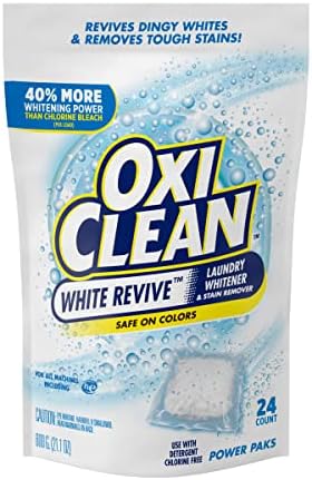 OxiClean Blanqueador y Quitamanchas para Ropa Blanca, Seguro para Colores, Paquete de 24 Cápsulas (Paquete de 3), Libre de Cloro - imagen 2