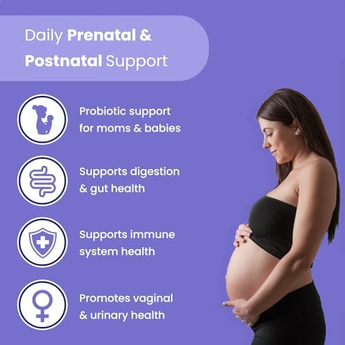 Probióticos Prenatales para Mujeres | 30 Mil millones de CFU, 17 Cepas + Prebióticos Orgánicos | Apoya la Digestión, Salud Intestinal e Inmunológica - imagen 2