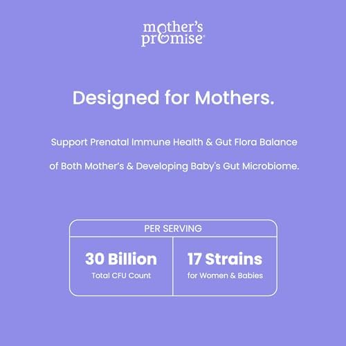 Probióticos Prenatales para Mujeres | 30 Mil millones de CFU, 17 Cepas + Prebióticos Orgánicos | Apoya la Digestión, Salud Intestinal e Inmunológica - imagen 5