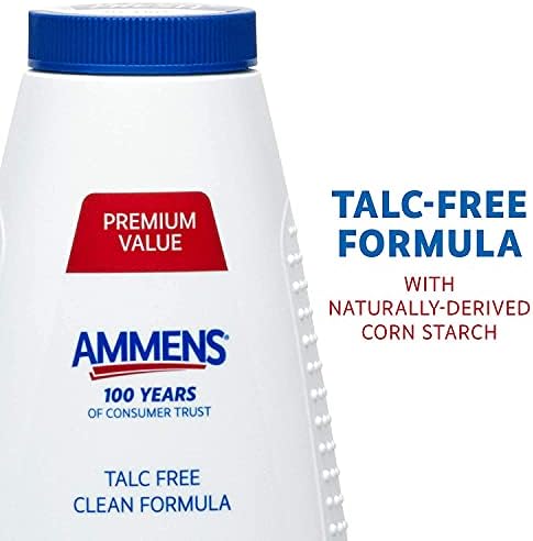 Polvo Corporal Ammens Original – Fórmula Limpia Sin Talco, Protección 4X Todo el Día, 11 oz (Paquete de 4) - imagen 3