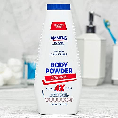 Polvo Corporal Ammens Original – Fórmula Limpia Sin Talco, Protección 4X Todo el Día, 11 oz (Paquete de 4) - imagen 5
